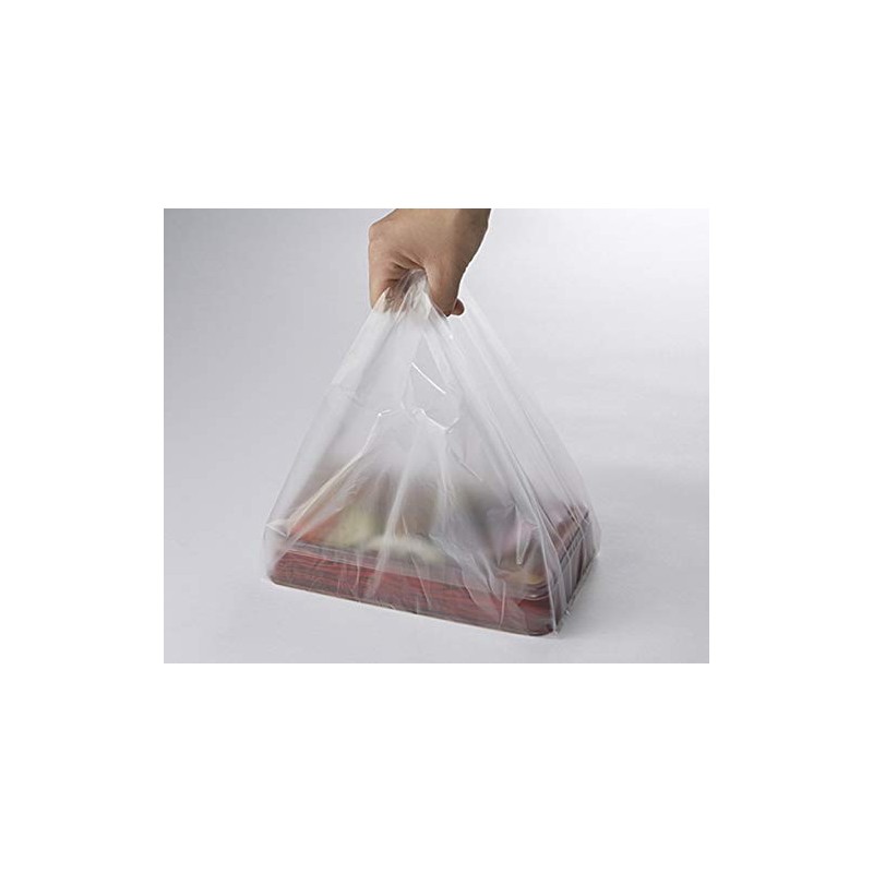 HEIKO 62-1001-76 EF Hand Plastic Bags, Natural (Translucent), Hanger Type,