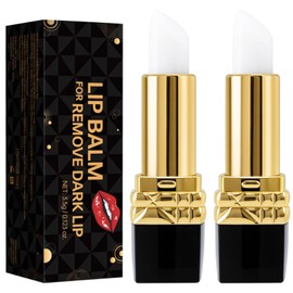 Jutqut 2 PCS Lip Balm for Dark Lips, Hydrating Moisturizing Dark Lips Corrector for Smokers, Help Fade Lip Discoloration & Fine Lines, Long-Lasting Moisturizer for Men & Women
