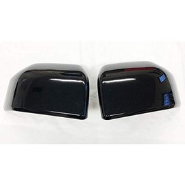 S SIZVER Ultra Finish Glossy-Black Series 2pcs Mirror Covers Compatible with 2015-2019 Ford F-150