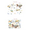 DaraBaby Vinil Decorativo Infantil Avión Helicóptero Habitación Niños
