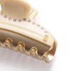 ALEXANDRE DE PARIS ICCM-15571-03 (BLANC NAT/OR(P1)) Hair Clip Barrette
