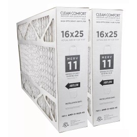 Goodman AMP-11-1625-45 (2-Pack) - 16" x 25" x 4.5" Clean Comfort Air Filter M11