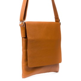 FIRENZE ARTEGIANI. Agnadello Messenger Bag Women's Genuine Leather Dollaro 33 x 5 x 33 cm Colour: Brown, Brown, Utility, brown, Utility