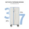 aji 70/30 Split Opening Carry On Luggage Airline Approved, 20