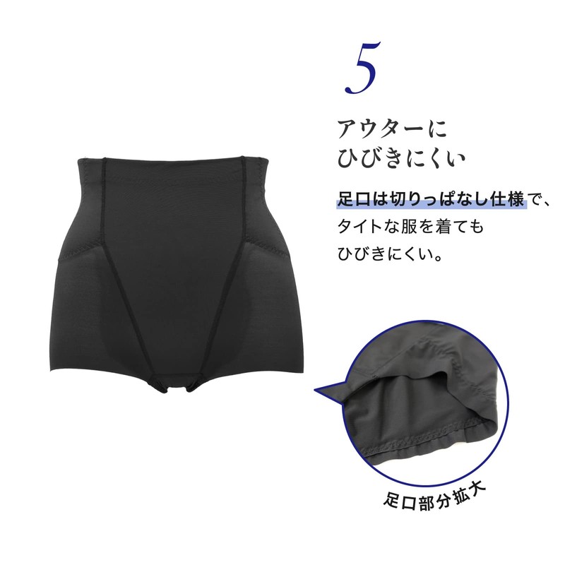 Lucien Women's Girdle Shorts, Suppressing Float Flesh and Neat Waist,