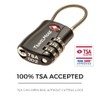 TravelMore 10 Pack TSA Approved Travel Combination Cable Luggage Locks