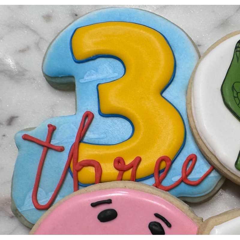 LUBTOSMN Large Number Cookie Cutter Set with Word-10 Piece-Diswasher Safe-#1#2#3#4#5#6#7#8#9#10