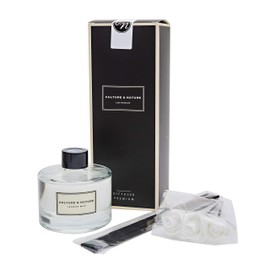 CULTURE & NATURE Reed Diffuser Set 6.7oz (200ml) Jasmine Mint Scented Diffuser with Sticks Home Fragrance Reed Diffuser for Bathroom Shelf Decor