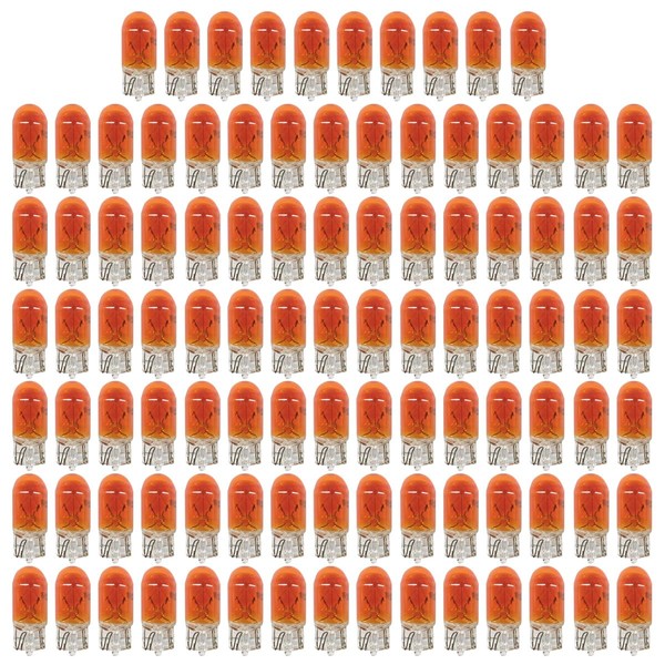 DUSCOKE 100PCS T10 194 Car Brake Light Turn Signal Bulbs