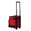 Large Capacity Rolling Cooler Box Insulated with Wheels Red for