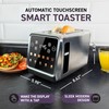 Inspirex Touch Screen Toaster - 2 Slice Extra-Wide Slots -