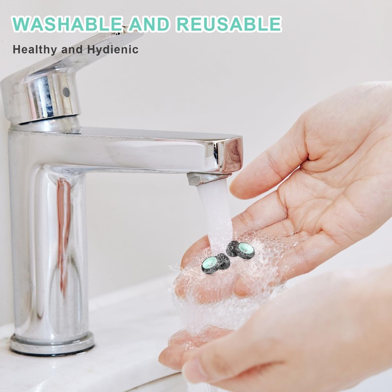 JINYJIA JINYJIA Ear Plugs for Sleep, 2 Pairs Reusable Hearing