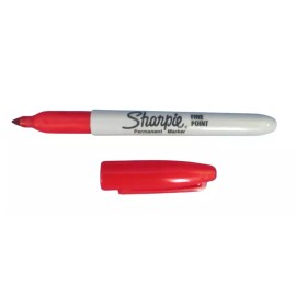 Sharpie 2 - Sharpie Fine Point Permanent Marker Red 30052
