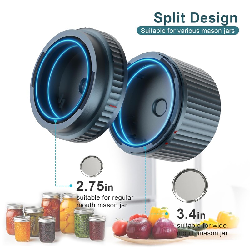 UNERVER M12 Smart Electric Mason Jar Vacuum Sealer - Auto