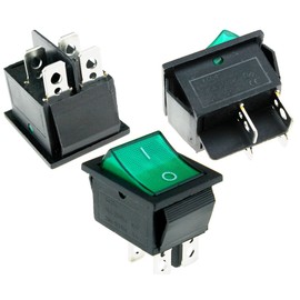 4X 16A 250V Wippschalter Einbauschalter Marquardt Rot und Grün