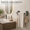 No-Drill Suction Cup Towel Bar for Bathrooms – Folding Aluminum