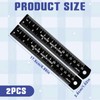 15cm Metal Ruler, 2 Pack Straight Ruler Dual-Scale Stainless Steel