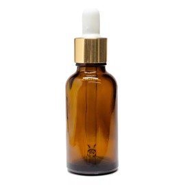 Meliars Gotero 30 Ml Cristal Matizado/ambar Plata Oro ( 90 Unidades)