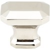 Jeffrey Alexander 165NI Ella 1-1/4" L Emerald Cut Cabinet Knob