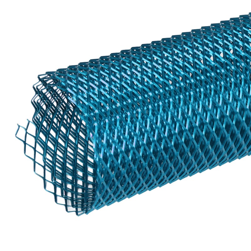 Car Front Center Grid Grille Rhombic Mesh Stable Structure Aluminum