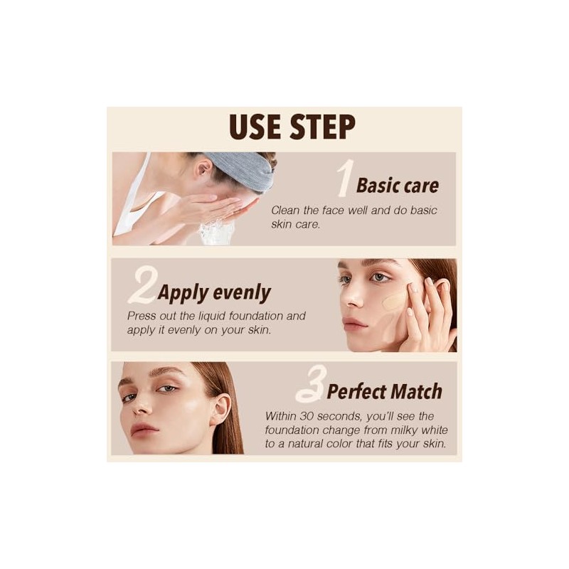 BASE DE MAQUILLAJE VERSÁTIL 4 EN 1: Base de maquillaje