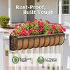 VOXOR Railing Planter Boxes, 24 Inch Window Boxes Planters, Balcony