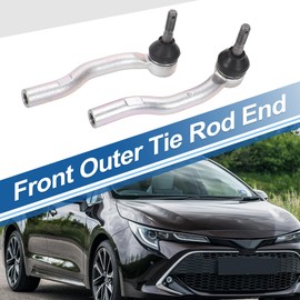 X AUTOHAUX 2pcs Front Outer Tie Rod Ends Kit Suspension Steering Tie Rod End for Lexus CT200h 11-17 for Lexus CT200h 2011-2017 Drag Link No.4504649225/4504749165