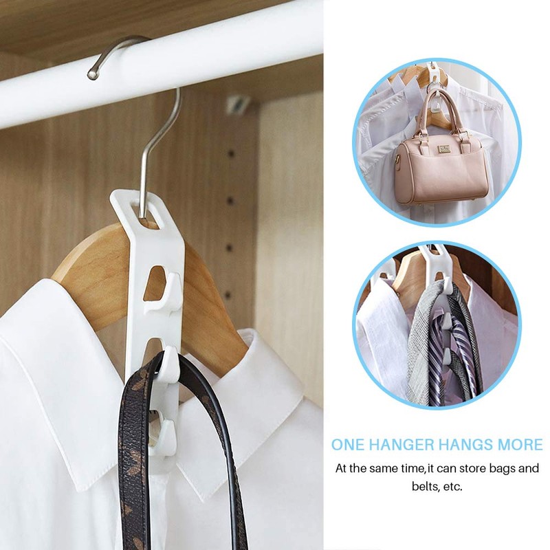 Cascading Clothes Hanger Hooks,Space Saving Series Multi-Function Multi-Layer Cabinet Clothes
