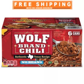Wolf Brand "No Bean" Chili 15oz., 6pk.