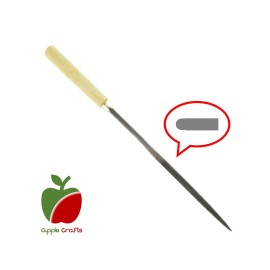Apple Crafts 6-1/2  Flat Pointed File With Wood Handle (1 to 24 Files) by Apple Crafts - 1 File