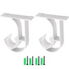 Aluminum Alloy Curtain Rod Bracket, Holder, Support - Mounted on