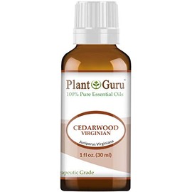 Cedarwood (Virginia) Essential Oil 1 oz / 30 ml 100% Pure Undiluted Therapeutic Grade for Skin, Body and Hair Growth. Great for Aromatherapy Diffuser and DIY Soap Making