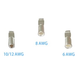 50Amp Power Connector Plug 50A Quick Connect Disconnect 600 V 2 Pairs(4pcs) for 50Amp Battery Connector(6AWG, Grey)