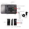 ALLOMN Digital Projection Alarm Clock, Indoor Outdoor Temperature, Weather Forecast,