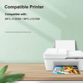 VOREDO LC404 Ink Cartridges Compatible Replacement MFC-J1205W Ink Cartridges LC-404 LC404 High Yield Work with MFC-J1205W, MFC-J1215W, MFC-J1205W XL Printer (4 Pack)