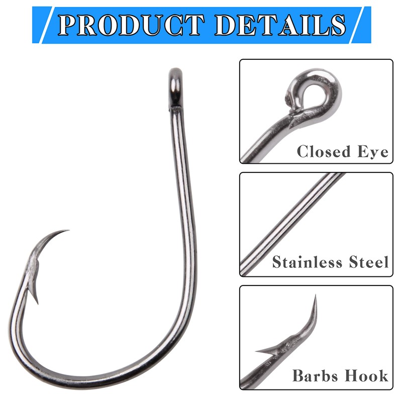 Shaddock High Carbon Fishing Hooks Black Rust Resistant Carp Fishing
