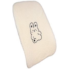 Car Back Support Cute Cartoon Style Skin Friendly Berber Fleece Universal Car Back Cushion for Vehicle Interior Bunny