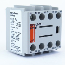 SPRECHER & SCHUH CS7-PV-22 Front Mount, 690V, Auxiliary Contact, 2NO/2NC, 10AMP