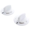 KITCHEN BASICS 101: 2 Pack WE1M654 White Dryer Timer Knob
