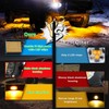 Amber Rock Lights, 4 PCS 60 Chip Rock Lights for