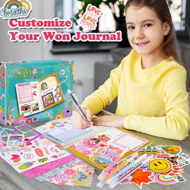 Anginne Gifts for 5-12 Year Olds Girls,Scrapbook Kit Toys for 5-12 Year Olds Girls Arts and Crafts for Kids 5-12 Years Old Girl Gifts Girls Birthday Presents Teenage Girls Gifts Journaling Supplies