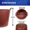 Faithfull Eco Flex Tub, Multi-Purpose, Durable & Sustainable Flexible Bucket