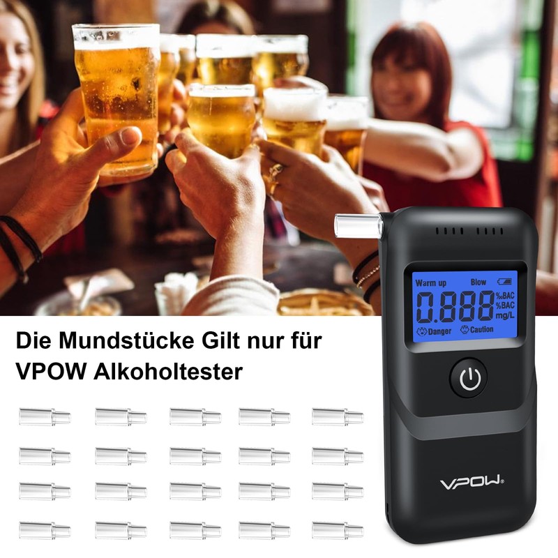 Pack of 20 Breathalyser Mouth