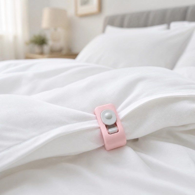 QIANSSE 20pcs Duvet Clips, Reusable Blanket Grippers Bedding