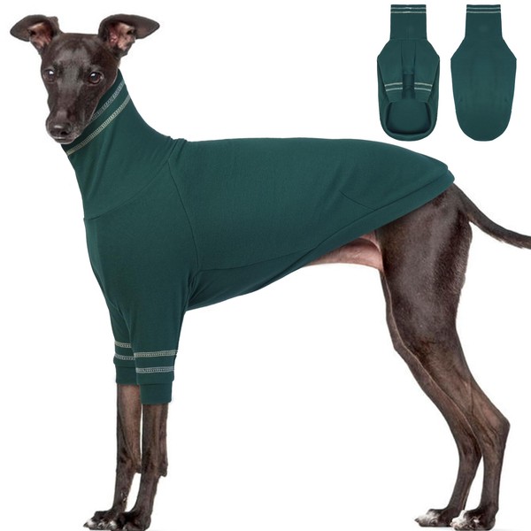 OUOBOB Greyhound Dog Sweater, Italian Greyhound Coat for Large Dogs,