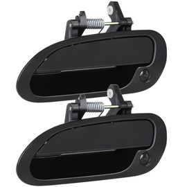 SCITOO Door Handles Front Left Side 2pcs Black Exterior fit for Honda for Accord 1998-2002
