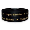 Luxury Happy Birthday Satin Ribbon 2m x 25mm for Cakes,