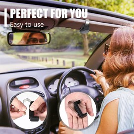 JEYORZY Garage Door Opener Clip, Universal Holder for Remote Control, Adjustable Visor Clip for Cars, Compatible with Most Car Remote Control Holders (45-67 mm), Pack of 1