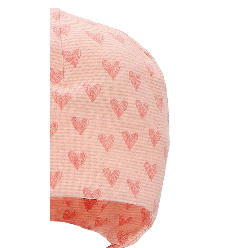 Sterntaler Girls' Beanie Hearts Hat, pink