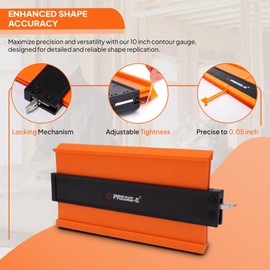 (10+5inch) Contour Gauge tool I profile tool I Shape outline tool I wodworking measuring tools with Lock I Adjustable super gauge tool for DIYs